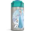 imageZak Designs 155oz Stainless Steel Kids Water Bottle with Flipup Straw Spout  BPA Free Durable Design Frozen Girl SSFrozen