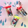 imageZak Designs 155oz Stainless Steel Kids Water Bottle with Flipup Straw Spout  BPA Free Durable Design Frozen Girl SSMarvel Universe