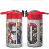 imageZak Designs 155oz Stainless Steel Kids Water Bottle with Flipup Straw Spout  BPA Free Durable Design Frozen Girl SSMarvel Universe