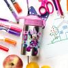 imageZak Designs 155oz Stainless Steel Kids Water Bottle with Flipup Straw Spout  BPA Free Durable Design Frozen Girl SSMinnie