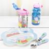 imageZak Designs 155oz Stainless Steel Kids Water Bottle with Flipup Straw Spout  BPA Free Durable Design Frozen Girl SSPeppa Pig