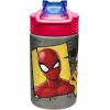 imageZak Designs 155oz Stainless Steel Kids Water Bottle with Flipup Straw Spout  BPA Free Durable Design Frozen Girl SSSpiderman