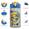 imageZak Designs 155oz Stainless Steel Kids Water Bottle with Flipup Straw Spout  BPA Free Durable Design Frozen Girl SSToy Story 4