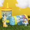 imageZak Designs 15oz Bluey Kelso Tumbler Set LeakProof ScrewOn Lid with Straw Made of Durable Plastic and Silicone Perfect Bundle for Kids 2 Count Pack of 1Bluey