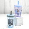 imageZak Designs 15oz Bluey Kelso Tumbler Set LeakProof ScrewOn Lid with Straw Made of Durable Plastic and Silicone Perfect Bundle for Kids 2 Count Pack of 1Frozen 2 Kelso Water Bottle