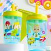 imageZak Designs 15oz Bluey Kelso Tumbler Set LeakProof ScrewOn Lid with Straw Made of Durable Plastic and Silicone Perfect Bundle for Kids 2 Count Pack of 1Cocomelon