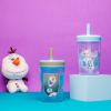 imageZak Designs 15oz Bluey Kelso Tumbler Set LeakProof ScrewOn Lid with Straw Made of Durable Plastic and Silicone Perfect Bundle for Kids 2 Count Pack of 1Frozen 2 Kelso Water Bottle