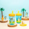 imageZak Designs 15oz Bluey Kelso Tumbler Set LeakProof ScrewOn Lid with Straw Made of Durable Plastic and Silicone Perfect Bundle for Kids 2 Count Pack of 1Bluey