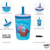 imageZak Designs 15oz Bluey Kelso Tumbler Set LeakProof ScrewOn Lid with Straw Made of Durable Plastic and Silicone Perfect Bundle for Kids 2 Count Pack of 1Blues Clues