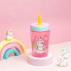 imageZak Designs 15oz Bluey Kelso Tumbler Set LeakProof ScrewOn Lid with Straw Made of Durable Plastic and Silicone Perfect Bundle for Kids 2 Count Pack of 1Hello Kitty