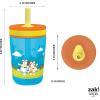 imageZak Designs 15oz Bluey Kelso Tumbler Set LeakProof ScrewOn Lid with Straw Made of Durable Plastic and Silicone Perfect Bundle for Kids 2 Count Pack of 1Bluey