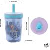 imageZak Designs 15oz Bluey Kelso Tumbler Set LeakProof ScrewOn Lid with Straw Made of Durable Plastic and Silicone Perfect Bundle for Kids 2 Count Pack of 1Frozen 2 Kelso Water Bottle