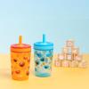 imageZak Designs Dr Seuss Kelso Toddler Cups For Travel or At Home 15oz 2Pack Durable Plastic Sippy Cups With LeakProof Design is Perfect for Kids One Fish Two Fish Red Fish Blue FishElmo and Cookie Monster Sesame Street