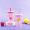 imageZak Designs Dr Seuss Kelso Toddler Cups For Travel or At Home 15oz 2Pack Durable Plastic Sippy Cups With LeakProof Design is Perfect for Kids One Fish Two Fish Red Fish Blue FishSweet Berry  Lemon Zest