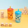 imageZak Designs Dr Seuss Kelso Toddler Cups For Travel or At Home 15oz 2Pack Durable Plastic Sippy Cups With LeakProof Design is Perfect for Kids One Fish Two Fish Red Fish Blue FishElmo and Cookie Monster Sesame Street