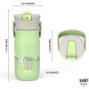 imageZak Designs Harmony Disney Kid Water Bottle for Travel or At Home 14oz Stainless Steel is LeakProof and Vacuum Insulated Minnie MouseBaby Yoda Grogu