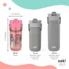 imageZak Designs Harmony Disney Kid Water Bottle for Travel or At Home 14oz Stainless Steel is LeakProof and Vacuum Insulated Minnie MouseDisney Princess