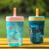 imageZak Designs Kelso Toddler Cups For Travel or At Home 15oz 2Pack Durable Plastic Sippy Cups With LeakProof Design is Perfect For Kids DinoRoar ZaksaurusUnderwater