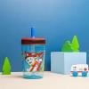 imageZak Designs Kelso Toddler Cups For Travel or At Home 15oz 2Pack Durable Plastic Sippy Cups With LeakProof Design is Perfect For Kids DinoRoar ZaksaurusPaw Patrol  Chase  Marshall