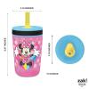 imageZak Designs Kelso Toddler Cups For Travel or At Home 15oz 2Pack Durable Plastic Sippy Cups With LeakProof Design is Perfect For Kids DinoRoar ZaksaurusDisney Minnie Mouse