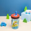 imageZak Designs Kelso Toddler Cups For Travel or At Home 15oz 2Pack Durable Plastic Sippy Cups With LeakProof Design is Perfect For Kids DinoRoar ZaksaurusPaw Patrol  Chase  Marshall