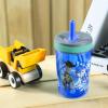 imageZak Designs Kelso Toddler Cups For Travel or At Home 15oz 2Pack Durable Plastic Sippy Cups With LeakProof Design is Perfect For Kids DinoRoar ZaksaurusToy Story 4  Woody  Buzz