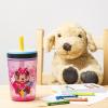 imageZak Designs Kelso Toddler Cups For Travel or At Home 15oz 2Pack Durable Plastic Sippy Cups With LeakProof Design is Perfect For Kids DinoRoar ZaksaurusDisney Minnie Mouse