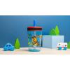 imageZak Designs Kelso Toddler Cups For Travel or At Home 15oz 2Pack Durable Plastic Sippy Cups With LeakProof Design is Perfect For Kids DinoRoar ZaksaurusPaw Patrol  Chase  Marshall