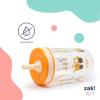 imageZak Designs Kelso Toddler Cups For Travel or At Home 15oz 2Pack Durable Plastic Sippy Cups With LeakProof Design is Perfect For Kids DinoRoar ZaksaurusShells