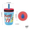imageZak Designs Kelso Toddler Cups For Travel or At Home 15oz 2Pack Durable Plastic Sippy Cups With LeakProof Design is Perfect For Kids DinoRoar ZaksaurusPaw Patrol  Chase  Marshall