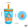 imageZak Designs Kelso Toddler Cups For Travel or At Home 15oz 2Pack Durable Plastic Sippy Cups With LeakProof Design is Perfect For Kids DinoRoar ZaksaurusBlippi