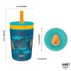 imageZak Designs Kelso Toddler Cups For Travel or At Home 15oz 2Pack Durable Plastic Sippy Cups With LeakProof Design is Perfect For Kids DinoRoar ZaksaurusUnderwater