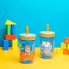 imageZak Designs Kelso Toddler Cups For Travel or At Home 15oz 2Pack Durable Plastic Sippy Cups With LeakProof Design is Perfect For Kids DinoRoar ZaksaurusBlippi