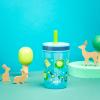 imageZak Designs Kelso Toddler Cups For Travel or At Home 15oz 2Pack Durable Plastic Sippy Cups With LeakProof Design is Perfect For Kids DinoRoar ZaksaurusCampout