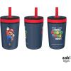 imageZak Designs Kelso Tumbler Toddler Cup For Travel or At Home 12oz Vacuum Insulated Stainless Steel Sippy Cup With LeakProof Design is Perfect For Kids Happy FruitMario Movie