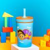 imageZak Designs Kelso Tumbler Toddler Cup For Travel or At Home 12oz Vacuum Insulated Stainless Steel Sippy Cup With LeakProof Design is Perfect For Kids Happy FruitBlippi
