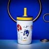 imageZak Designs Kelso Tumbler Toddler Cup For Travel or At Home 12oz Vacuum Insulated Stainless Steel Sippy Cup With LeakProof Design is Perfect For Kids Happy FruitModern Sonic