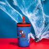 imageZak Designs Kelso Tumbler Toddler Cup For Travel or At Home 12oz Vacuum Insulated Stainless Steel Sippy Cup With LeakProof Design is Perfect For Kids Happy FruitSpiderman
