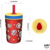 imageZak Designs Kelso Tumbler Toddler Cup For Travel or At Home 12oz Vacuum Insulated Stainless Steel Sippy Cup With LeakProof Design is Perfect For Kids Happy FruitPaw Patrol