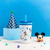 imageZak Designs Kelso Tumbler Toddler Cup For Travel or At Home 12oz Vacuum Insulated Stainless Steel Sippy Cup With LeakProof Design is Perfect For Kids Happy FruitMickey