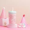 imageZak Designs Kelso Tumbler Toddler Cup For Travel or At Home 12oz Vacuum Insulated Stainless Steel Sippy Cup With LeakProof Design is Perfect For Kids Happy FruitFanciful Unicorn