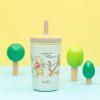 imageZak Designs Kelso Tumbler Toddler Cup For Travel or At Home 12oz Vacuum Insulated Stainless Steel Sippy Cup With LeakProof Design is Perfect For Kids Happy FruitWinnie the Pooh  Friends