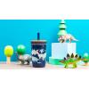 imageZak Designs Kelso Tumbler Toddler Cup For Travel or At Home 12oz Vacuum Insulated Stainless Steel Sippy Cup With LeakProof Design is Perfect For Kids Happy FruitDinosaur