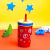 imageZak Designs Kelso Tumbler Toddler Cup For Travel or At Home 12oz Vacuum Insulated Stainless Steel Sippy Cup With LeakProof Design is Perfect For Kids Happy FruitPaw Patrol