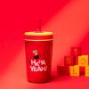 imageZak Designs Kelso Tumbler Toddler Cup For Travel or At Home 12oz Vacuum Insulated Stainless Steel Sippy Cup With LeakProof Design is Perfect For Kids Happy FruitSesame Street Elmo