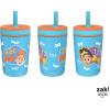 imageZak Designs Kelso Tumbler Toddler Cup For Travel or At Home 12oz Vacuum Insulated Stainless Steel Sippy Cup With LeakProof Design is Perfect For Kids Happy FruitBlippi