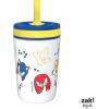 imageZak Designs Kelso Tumbler Toddler Cup For Travel or At Home 12oz Vacuum Insulated Stainless Steel Sippy Cup With LeakProof Design is Perfect For Kids Happy FruitModern Sonic