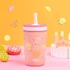 imageZak Designs Kelso Tumbler Toddler Cup For Travel or At Home 12oz Vacuum Insulated Stainless Steel Sippy Cup With LeakProof Design is Perfect For Kids Happy FruitHappy Fruit