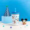 imageZak Designs Kelso Tumbler Toddler Cup For Travel or At Home 12oz Vacuum Insulated Stainless Steel Sippy Cup With LeakProof Design is Perfect For Kids Happy FruitMickey