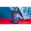 imageZak Designs Kelso Tumbler Toddler Cup For Travel or At Home 12oz Vacuum Insulated Stainless Steel Sippy Cup With LeakProof Design is Perfect For Kids Happy FruitSpiderman